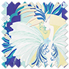 Faded Glamour, China Blue Stripe - Roman Blind